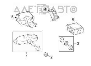 Senzorul de presiune a roților pentru Lexus RX300 RX330 RX350 RX400h 04-09 a fost schimbată bateria