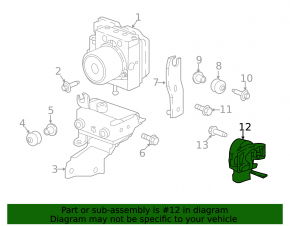 Sensor Assembly Brake Stroke Nissan Leaf 18-24