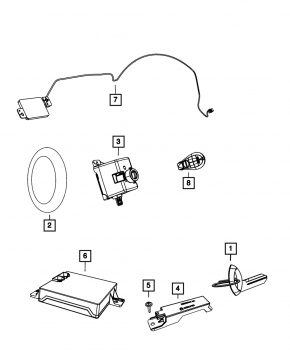 Passive Keyless Entry Module Dodge Challenger 11-14 3.6
