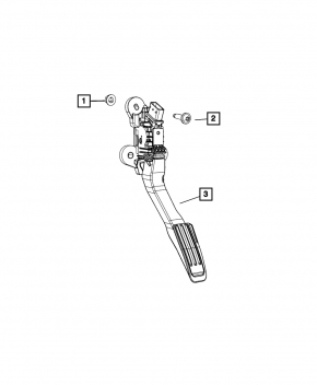Педаль газа Jeep Grand Cherokee WL 21-26