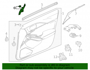 Накладка двери внутренняя передняя левая Honda Civic XI FE/FL 22-26
