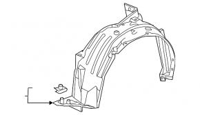 Bara de protecție față stânga Honda HR-V 16-22
