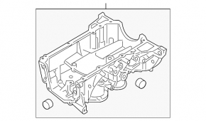 Palet semicircular de ulei Nissan Sentra 20-