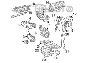 Полуподдон масляный Lexus ES330 3.3 3MZ-FE