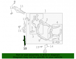 Планка замка капота Lexus RX400h 06-08