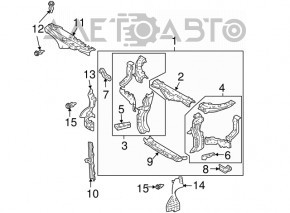 Планка замка капота Lexus RX400h 06-08