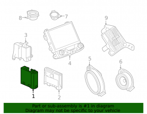 Radio Receiver GMC Terrain 18-19