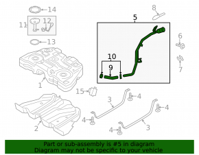 Заливная горловина топливного бака Lincoln MKZ 13-20 2.0T, 3.7