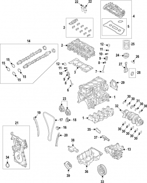 Регулятор фаз ГРМ выпуск Ford Escape MK4 23-26 1.5T