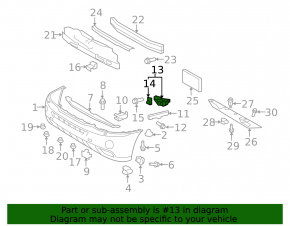 Крепление птф левое Lexus RX300 RX330 RX350 RX400h 04-08