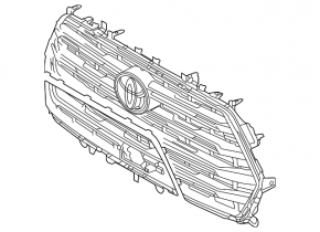 Решетка радиатора grill Toyota Sequoia 23-26 Limited