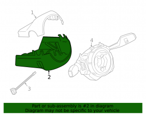 Ansamblu cadru coloană direcție BMW X3 F25 11-17 negru, pentru volan încălzit, zgârieturi