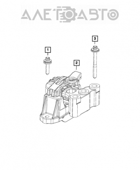 Подушка двигателя правая Jeep Compass 17-22 2.4 акпп