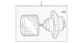Motor ventilator încălzire spate Lexus LX 03-07