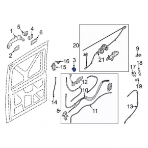 Личинка замка передней левой Ford C-max MK2 13-18