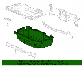 Корпус аккумуляторной батареи ВВБ Honda CRV 20-22 hybrid нижняя часть