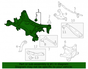 Подрамник задний Subaru Outback 20-23