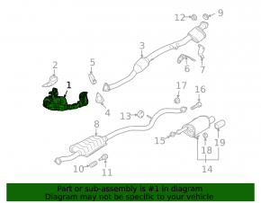 Коллектор выпускной Subaru Outback 10-12 дорест 2.5