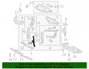 Планка замка капота Lexus RX350 RX450h 10-15