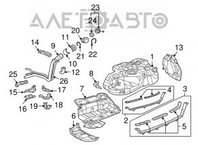 Топливный бак Toyota Highlander 01-07