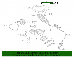 Semnalizator oglindă dreapta Porsche Cayenne 958 15-18
