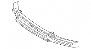 Кронштейн переднего бампера центральный Mercedes W167 GLE 350 24-26 нижний
