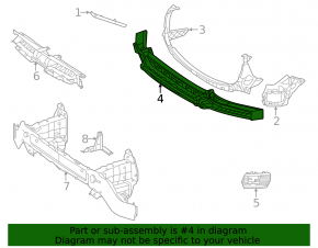 Suport bara față centrală Mercedes W167 GLE 350 24-26 inferior