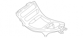 Decorație consola centrală Mercedes W213 E 17-21 negru lucios