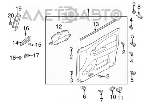 Управление стеклоподъемником передним правым Mazda6 03-05