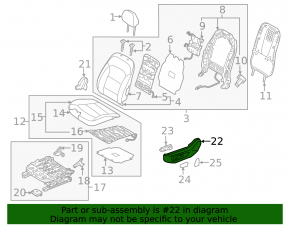 Husă laterală scaun șofer, stânga, Hyundai Ioniq 17-22, neagră, control electric, fără control, uzată