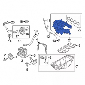Коллектор впускной Ford Fiesta 11-19 1.6