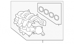 Коллектор впускной Ford Fiesta 11-19 1.6