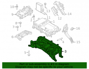 Опора бортового зарядного устройства Ford Mustang Mach-E 21-26