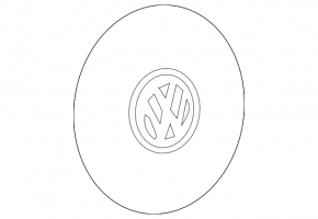 Колпак колесный R17 VW Beetle 12-19 внутренний хром