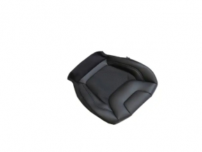 Tapițerie pernă scaun șofer pentru Jeep Cherokee KL 19-23, piele neagră, perforată, încălzită, lovită