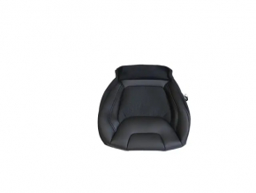 Tapițerie pernă scaun șofer pentru Jeep Cherokee KL 19-23, piele neagră, perforată, încălzită, lovită