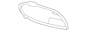 Накладка решетки переднего бампера правая Mercedes S-class W222 14-17