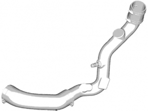 Патрубок на интеркулер левый Ford Fusion mk5 13-14 1.6T