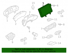 Дисплей информационый Ford Focus mk3 15-18 рест, с кронштейном