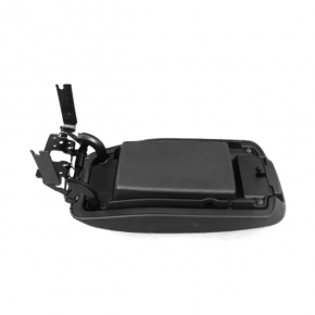Подлокотник Jeep Cherokee KL 14-18 кожа, черный, белая строчка