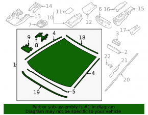 Лобовое стекло Toyota Camry 25-26
