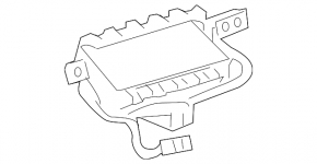 Подушка безопасности airbag пассажирская в торпеде Toyota Sienna 11-16