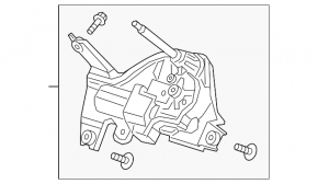 Трапеция дворников с моторчиком задняя Honda HR-V 16-19