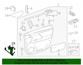 Проводка двери передней правой Lexus RX350 RX450h 16-20