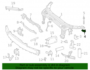Крепление верхней планки телевизора правое Mercedes C-class W205 15-21