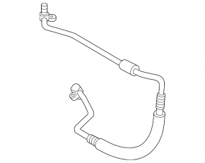 Трубка кондиционера компрессор-печка первая Mazda6 03-05 2.3