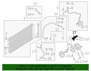 Кронштейн компрессора кондиционера Ford Edge 19-24 2.0Т