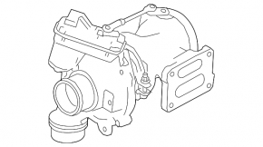 Ansamblu turbocompresor cu galerie de admisie pentru Land Rover Range Rover Velar 18-26 2.0T