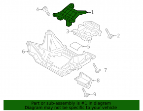 Кронштейн подушки акпп Porsche Cayenne 19-26 2.9T, 3.0T, 4.0T