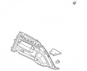 Ornamente laterale stânga Audi Q8 19-25 negru